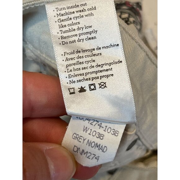 Paige Womens Cut Off Shorty Mini Shorts Echo Park Grey Nomad Size 27 - Picture 11 of 11